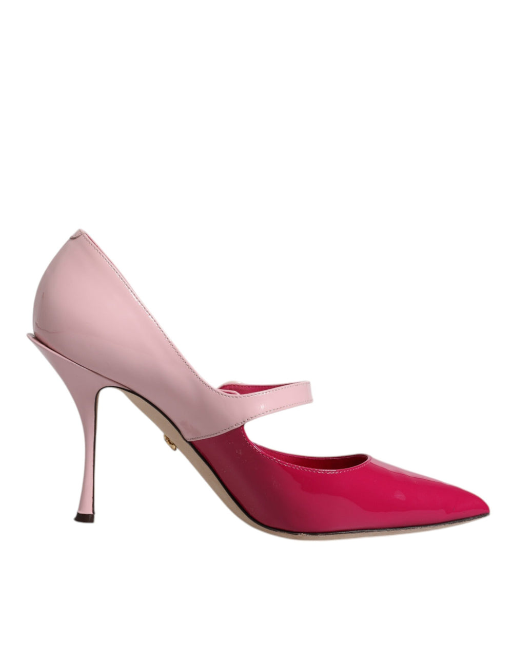 Zweifarbig Rosa Leder Mary Jane Heels Pumps Schuhe
