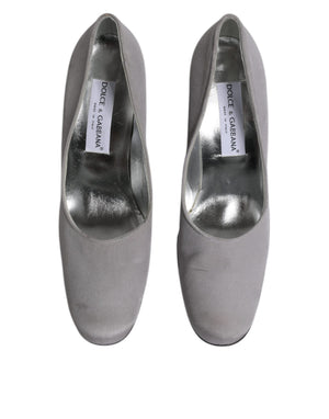 Graue Wildleder Leder Hochhackige Pumps Schuhe