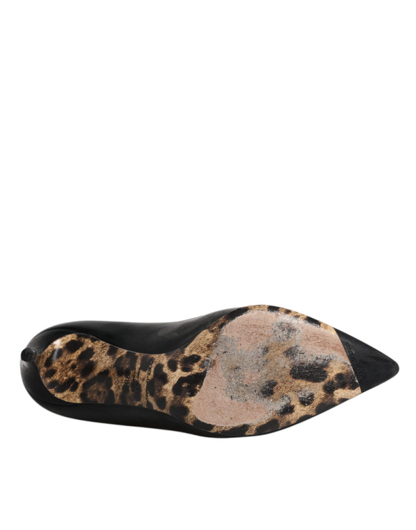 Schwarz Kalbsleder Stiletto Heels Pumps Schuhe