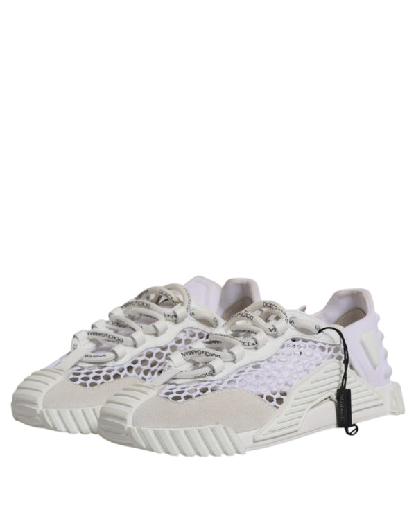 Weiß Mesh NS1 Low Top Sport Sneaker Schuhe