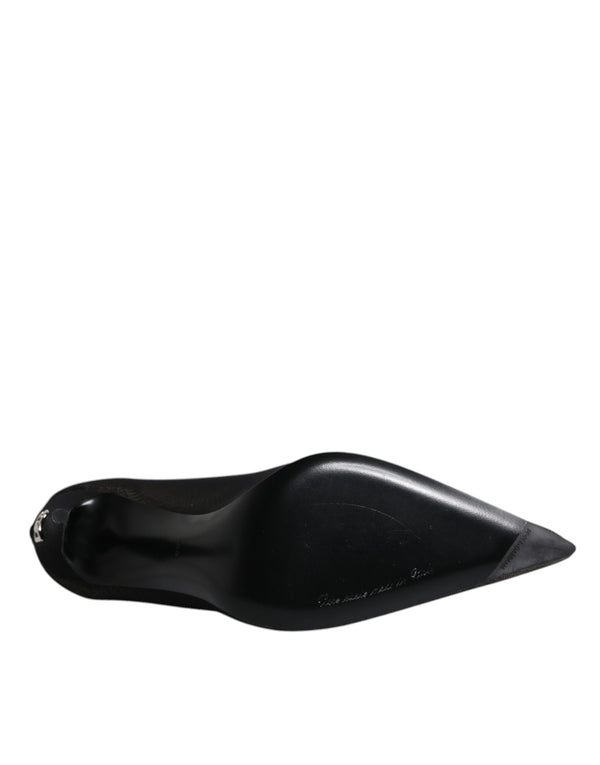 Schwarz Viskose Mesh Socke Stil Stiefel Schuhe