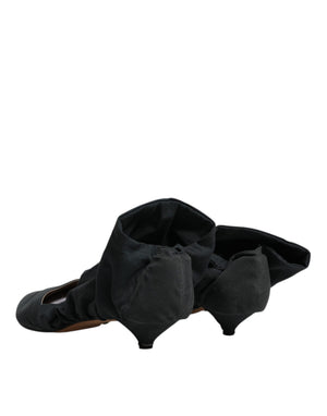Grüne Baumwolle Socke Stil Ankle Stiefel Schuhe