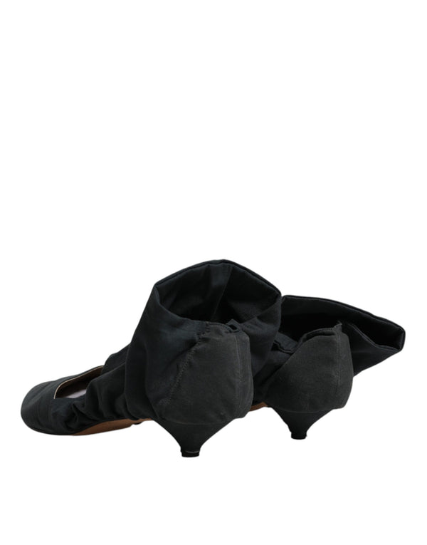 Grüne Baumwolle Socke Stil Ankle Stiefel Schuhe