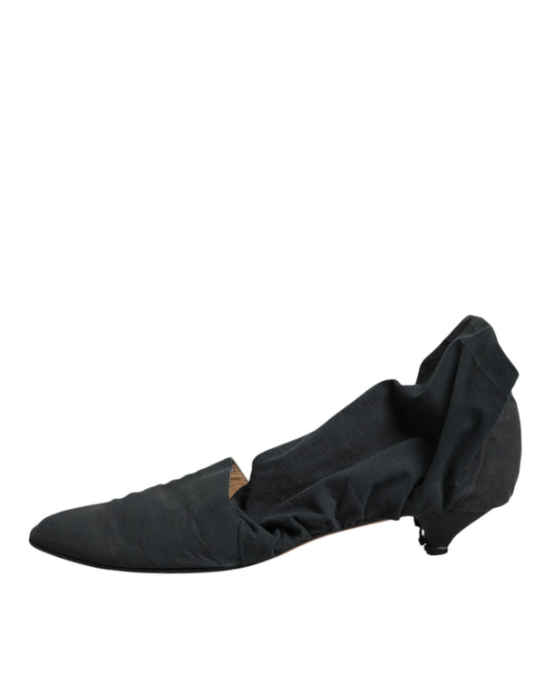 Grüne Baumwolle Socke Stil Ankle Stiefel Schuhe
