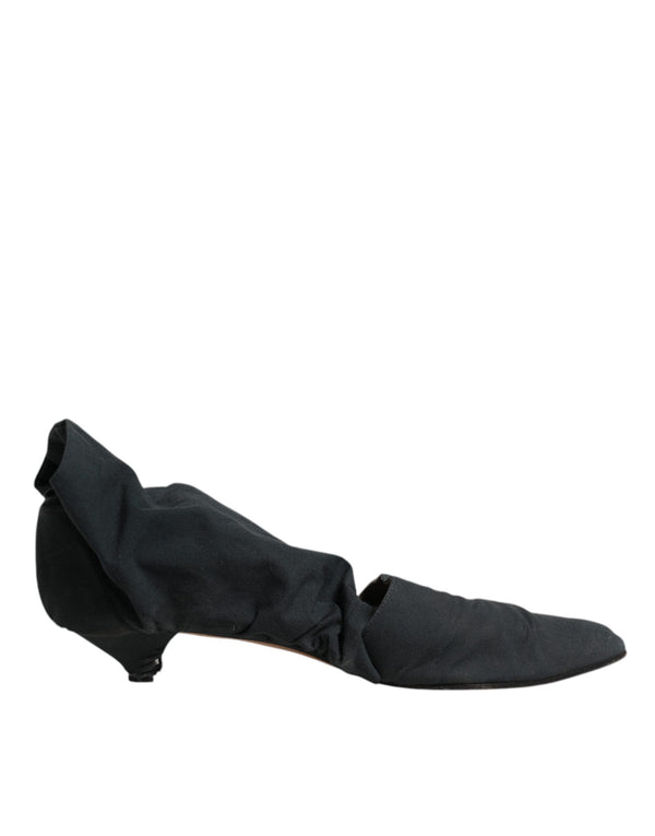 Grüne Baumwolle Socke Stil Ankle Stiefel Schuhe