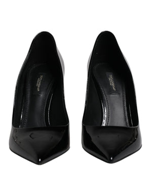 Schwarze Lackleder High Heels Pumps Schuhe