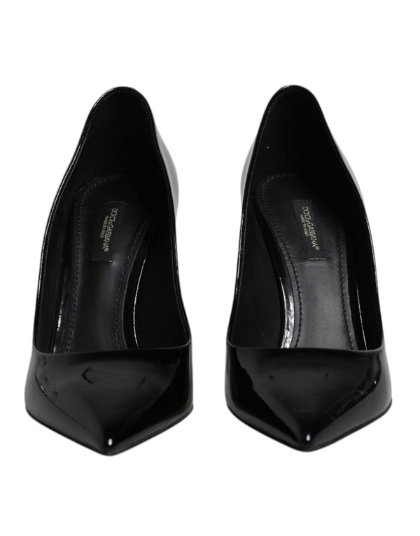 Schwarze Lackleder High Heels Pumps Schuhe