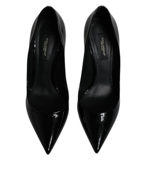 Schwarze Lackleder High Heels Pumps Schuhe