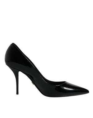 Schwarze Lackleder High Heels Pumps Schuhe