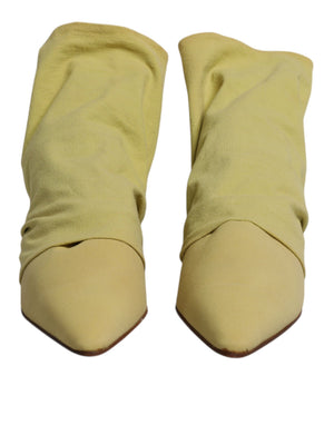 Grüne Socke Stil Fersen Ankle Stiefel Schuhe