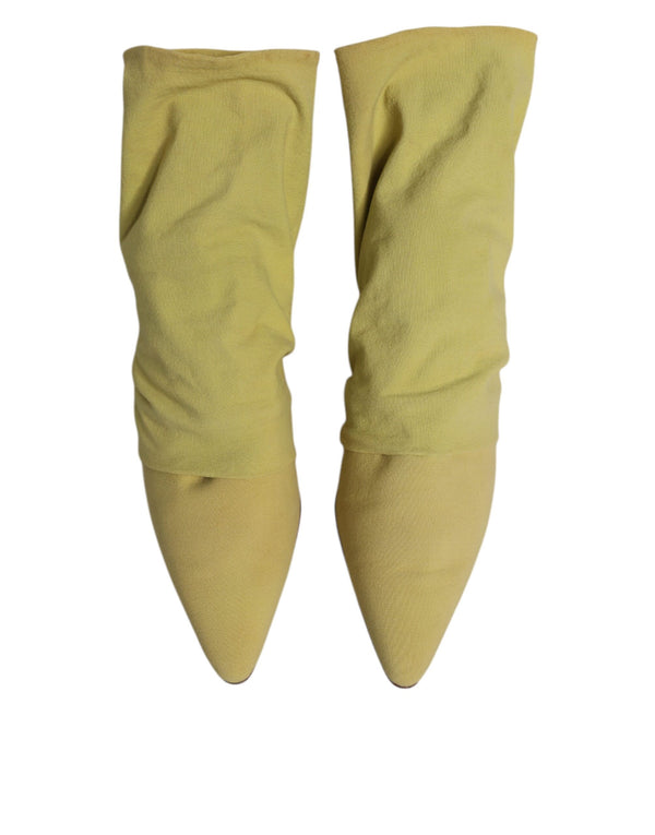Grüne Socke Stil Fersen Ankle Stiefel Schuhe
