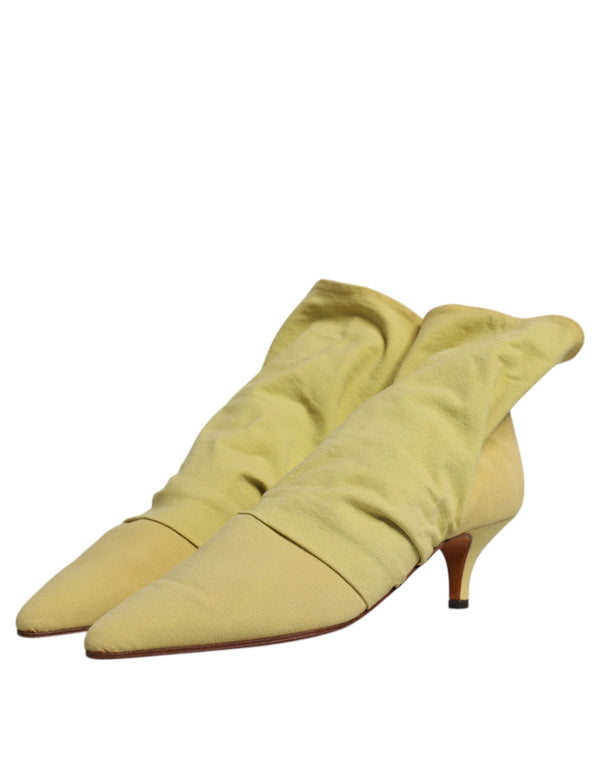 Grüne Socke Stil Fersen Ankle Stiefel Schuhe