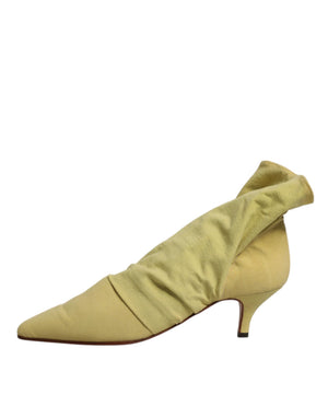 Grüne Socke Stil Fersen Ankle Stiefel Schuhe