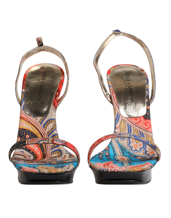 Multicolor Floral High Heels Sandalen Schuhe