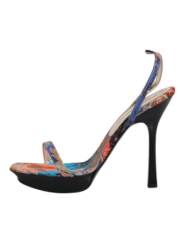 Multicolor Floral High Heels Sandalen Schuhe