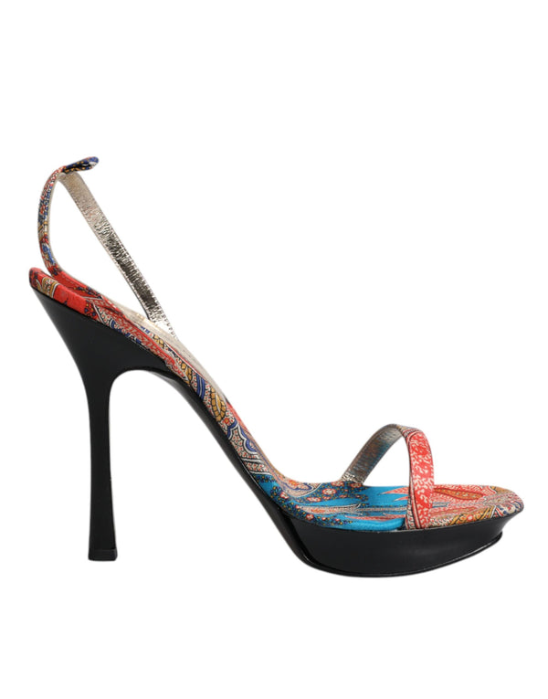 Multicolor Floral High Heels Sandalen Schuhe