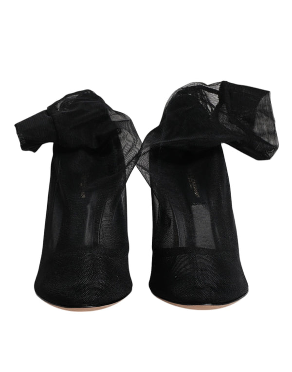 Schwarz Nylon Mesh Socke Stil Stiefel Schuhe