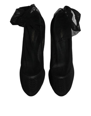 Schwarz Nylon Mesh Socke Stil Stiefel Schuhe