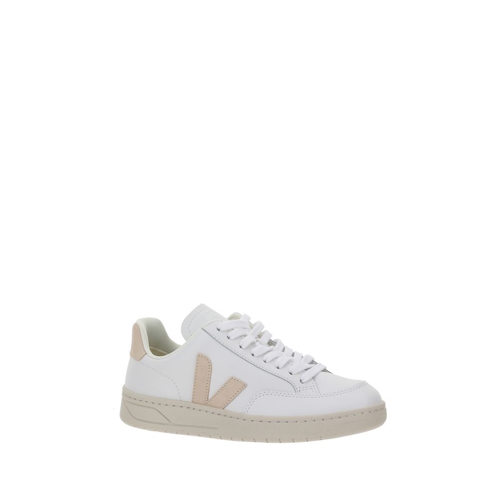 Weiße Gummisohle Sneakers mit niedrigem Schaft
