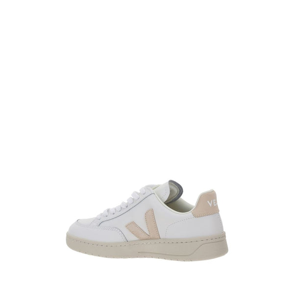 Weiße Gummisohle Sneakers mit niedrigem Schaft