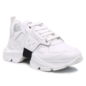 Weißes Kalbsleder Herren Sneaker