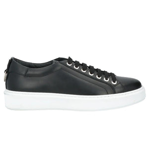 Schwarzes Kalbsleder Herren Sneaker