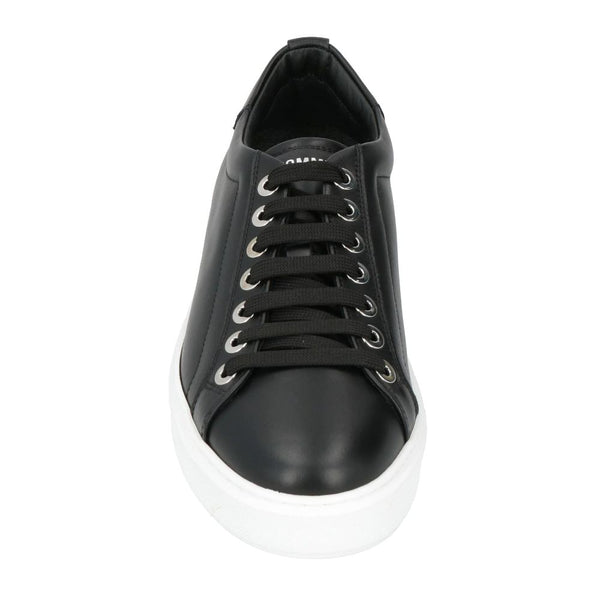 Schwarzes Kalbsleder Herren Sneaker