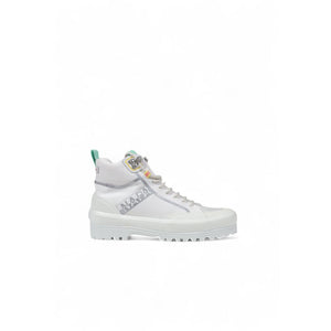 Sneaker aus weißem Stoff