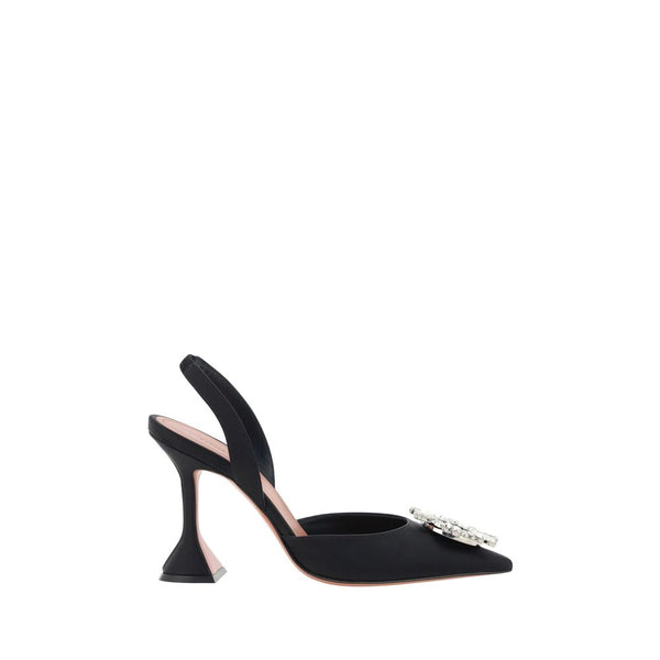Schwarze Kalbsleder Bos Taurus High Heels