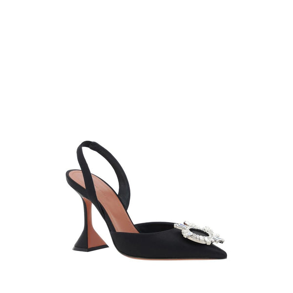 Schwarze Kalbsleder Bos Taurus High Heels