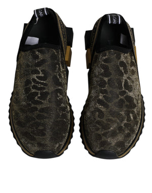 Gold Glitter Leopard Sorrento Sneakers Schuhe