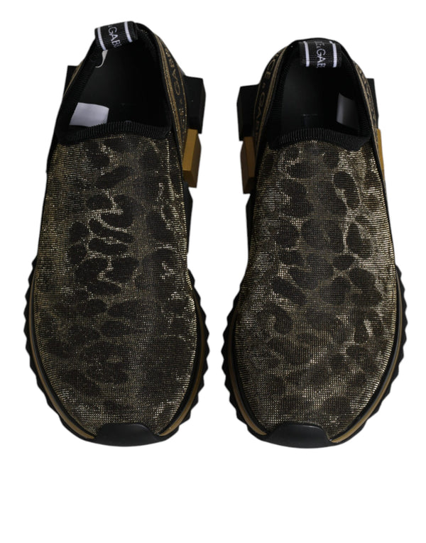 Gold Glitter Leopard Sorrento Sneakers Schuhe