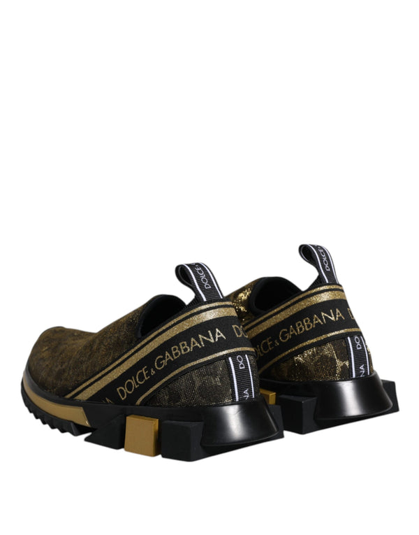 Gold Glitter Leopard Sorrento Sneakers Schuhe