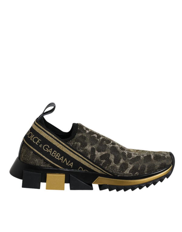Gold Glitter Leopard Sorrento Sneakers Schuhe