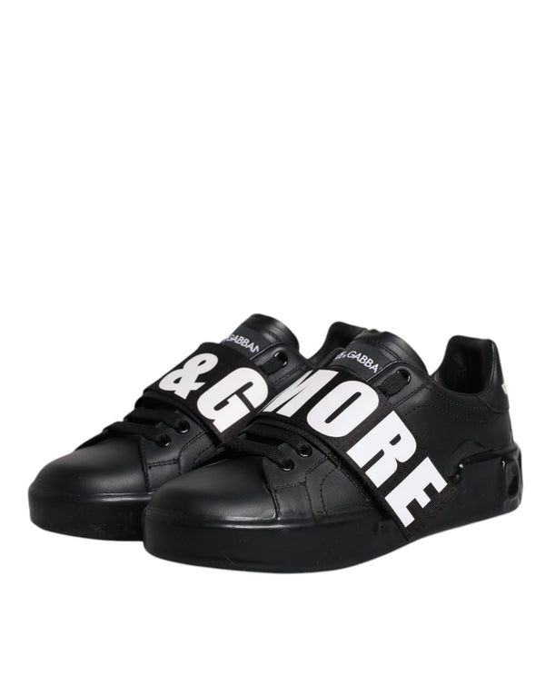 Schwarz D&G AMORE Low Top Sneakers Schuhe