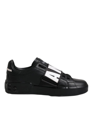 Schwarz D&G AMORE Low Top Sneakers Schuhe