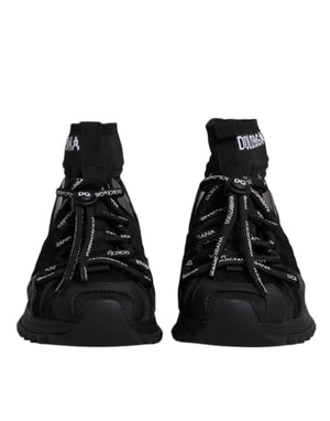 Schwarz Sorrento Socken Logo Turnschuhe Schuhe