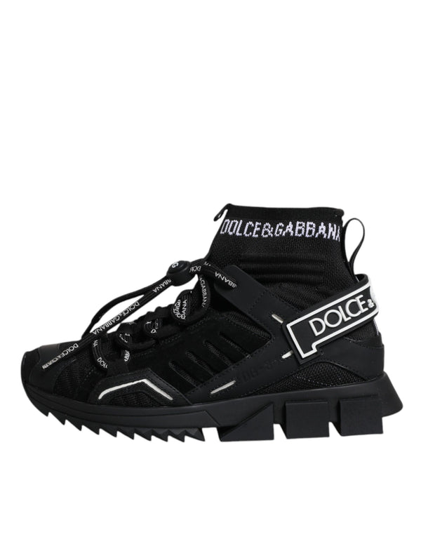Schwarz Sorrento Socken Logo Turnschuhe Schuhe