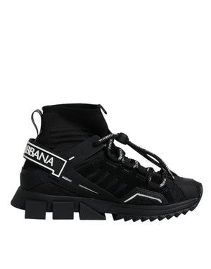 Schwarz Sorrento Socken Logo Turnschuhe Schuhe