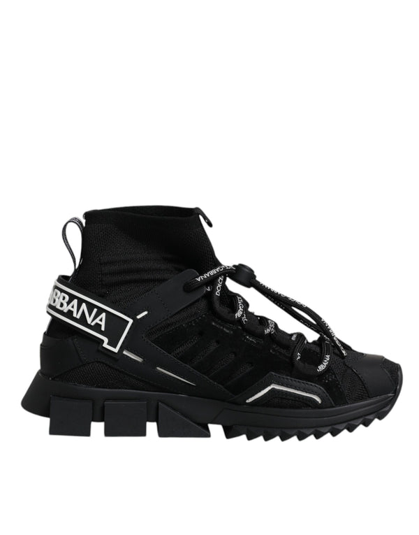 Schwarz Sorrento Socken Logo Turnschuhe Schuhe