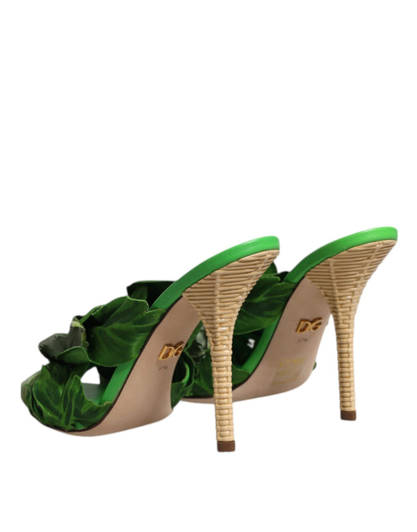 Grün Kristall Rutschen KEIRA Sandale Schuhe