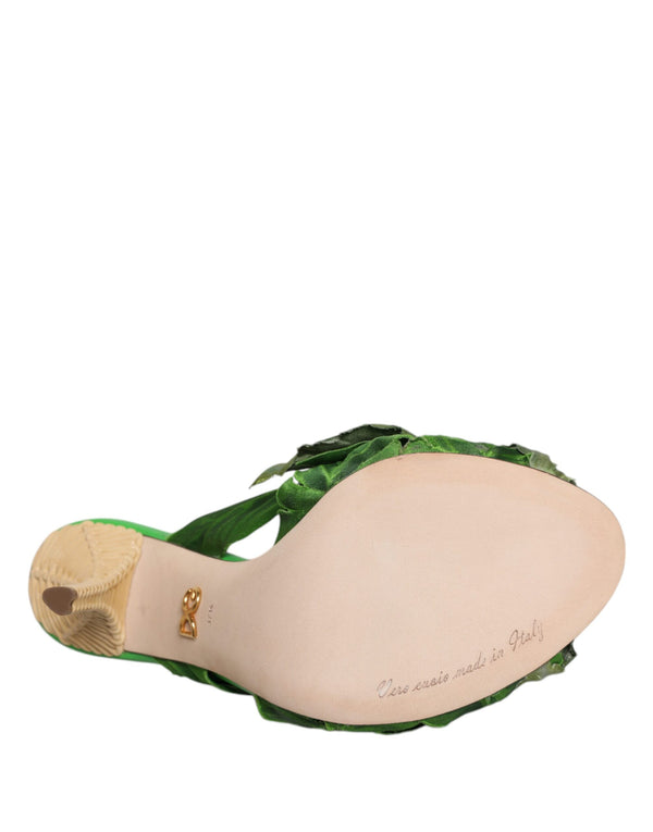 Grün Kristall Rutschen KEIRA Sandale Schuhe