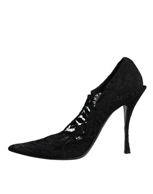 Schwarz Spitze Kristalle Mary Jane Pumps Schuhe