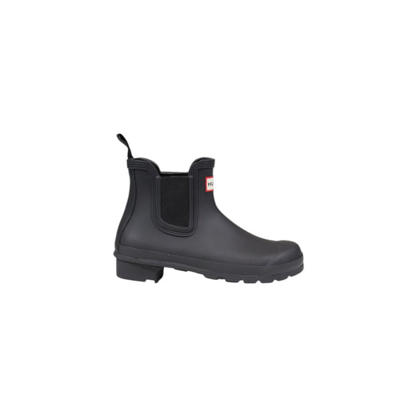 Schwarze Chelsea-Stiefeletten aus recyceltem Polyester