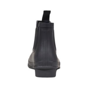 Schwarze Chelsea-Stiefeletten aus recyceltem Polyester