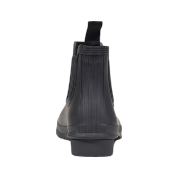 Schwarze Chelsea-Stiefeletten aus recyceltem Polyester