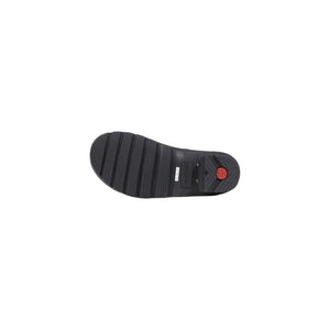 Schwarze Chelsea-Stiefeletten aus recyceltem Polyester