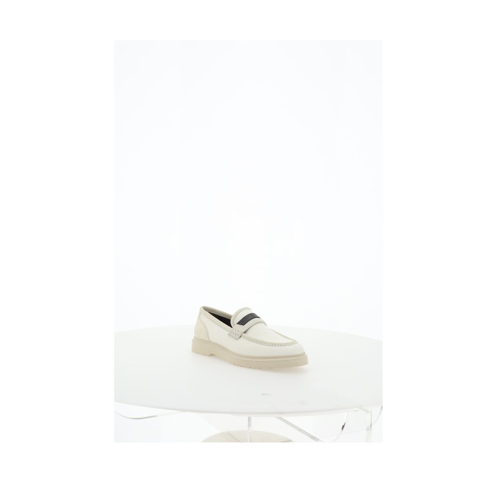 Beige Loafer Schuhe