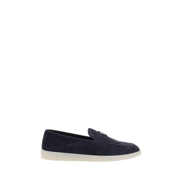 Elegante blaue Gummisohle-Loafer