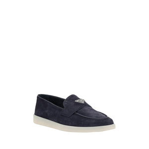 Elegante blaue Gummisohle-Loafer